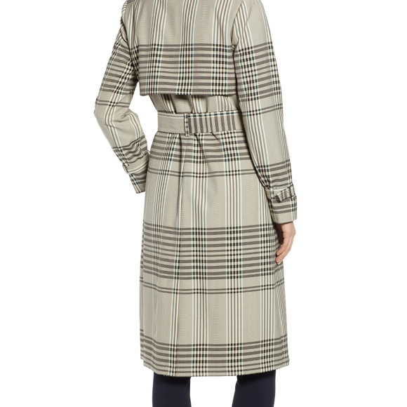 Ted Baker London Buckle Cuff Check Trench Coat - Picture 3 of 8